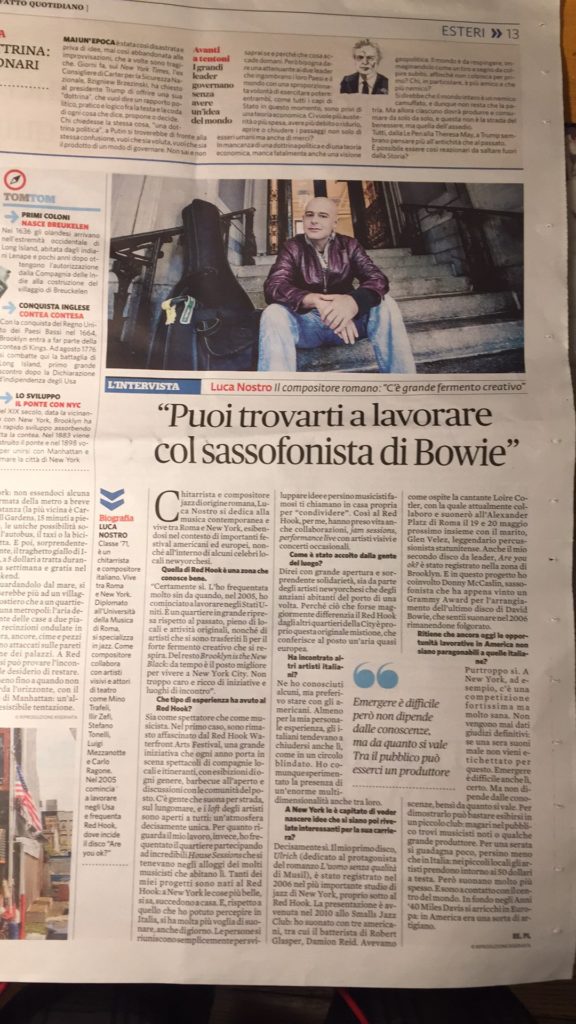 Interview on the Italian newspaper Il Fatto Quotidiano